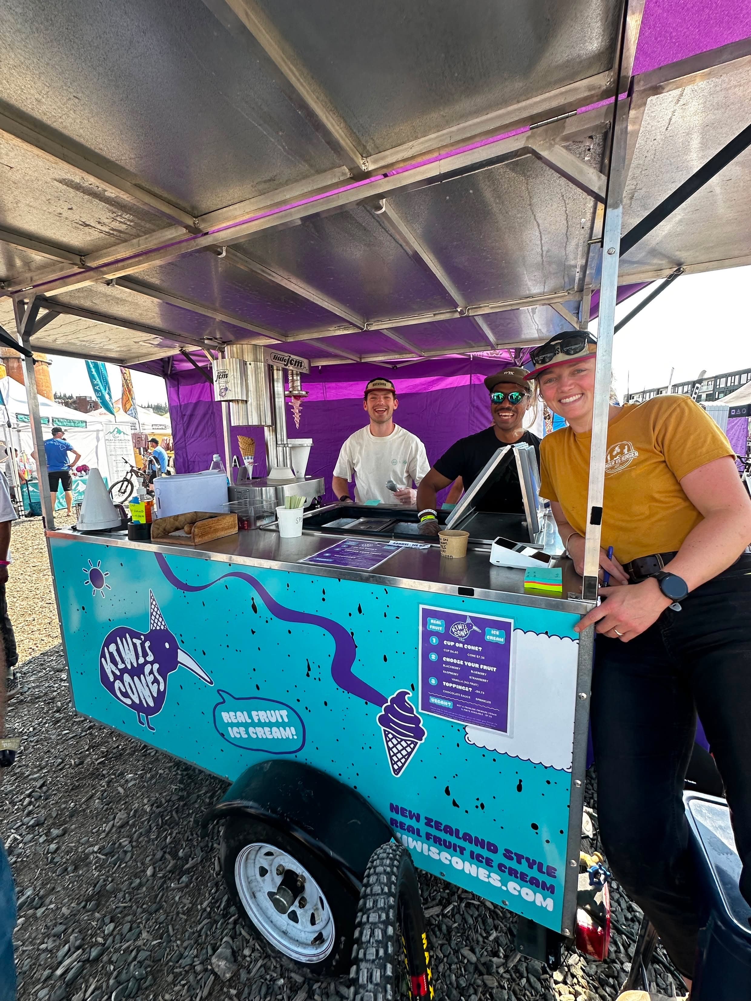 Kiwi's Cones — fresh fruit soft serve